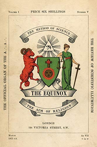 Aleister Crowley The Equinox, Keep Silence Edition, Vol. 1, No. 5