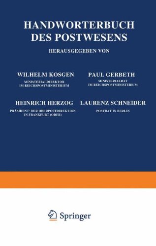 Handwörterbuch des Postwesens
