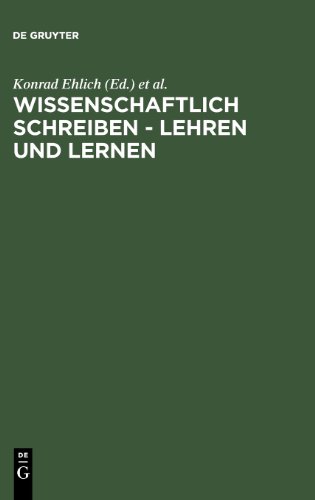 Wissenschaftlich schreiben - lehren und lernen