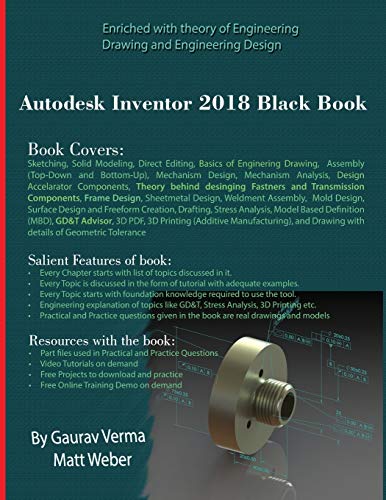 Gaurav Verma Autodesk Inventor 2018 Black Book