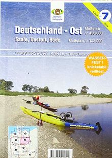 Wassersport-Karte / Deutschland Ost für Kanu- und Rudersport: Mit Nebenkarten Saale, Unstrut und Bode