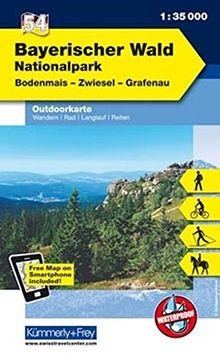 K&F Deutschland Outdoorkarte 54 Nationalpark Bayerischer Wald 1 : 35 000: Bodenmais - Zwiesel - Grafenau (Kümmerly+Frey Outdoorkarten Deutschland)