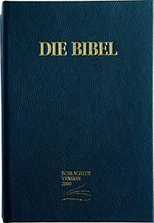 Schlachter 2000 - Schreibrandausgabe: Cover schwarz (Baladek) / Fadenheftung / ohne Parallelstellen