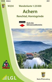 W234 Wanderkarte 1:25 000 Achern: Renchtal, Hornisgrinde