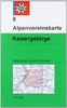 DAV Alpenvereinskarte 08 Kaisergebirge 1 : 25 000 mit Wegmarkierungen und Skirouten: Topographische Karte