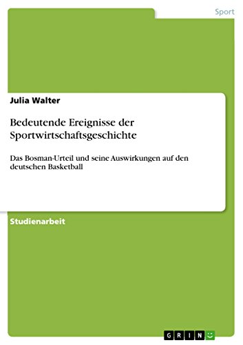 Bedeutende Ereignisse der Sportwirtschaftsgeschichte: Das Bosman-Urteil und seine Auswirkungen auf den deutschen Basketball