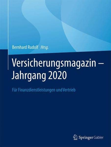 Versicherungsmagazin - Jahrgang 2020: Für Finanzdienstleistungen und Vertrieb
