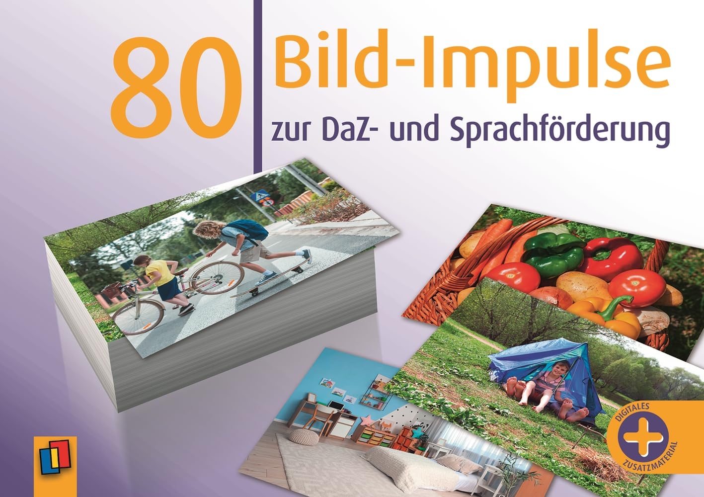 80 Bild-Impulse zur DaZ- und Sprachförderung: Inkl. Audio-Dateien und digitalen Übungen