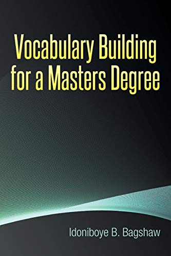 Vocabulary Building for a Masters Degree