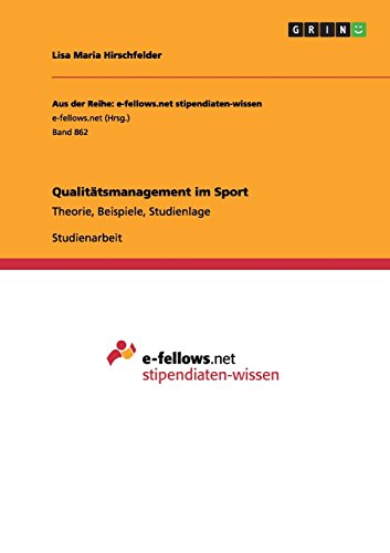 Qualitätsmanagement im Sport: Theorie, Beispiele, Studienlage