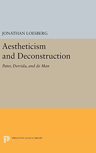 Aestheticism and Deconstruction: Pater, Derrida, and de Man (Princeton Legacy Library)