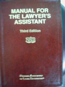 Manual for the Lawyers Assistant