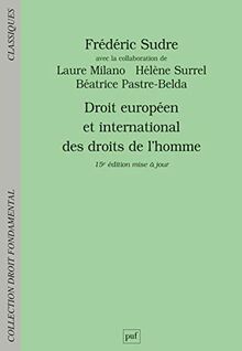 Droit européen et international des droits de l'homme