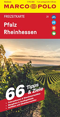 MARCO POLO Freizeitkarte 31 Pfalz Rheinhessen 1115000 Karte (im Sinne von Landkarte)