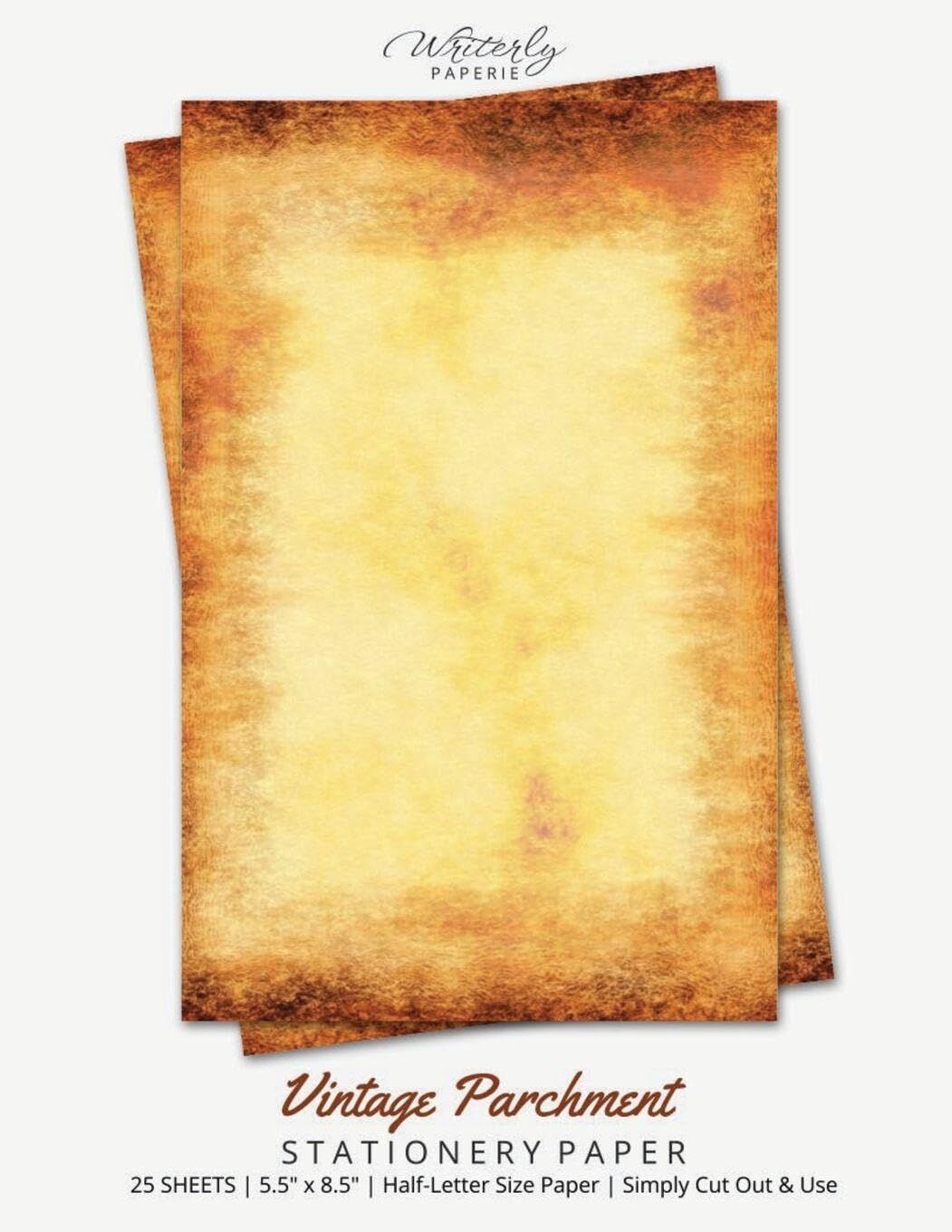 Vintage Parchment Stationery Paper