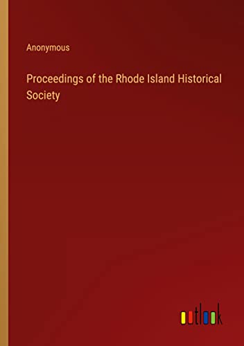 Proceedings of the Rhode Island Historical Society