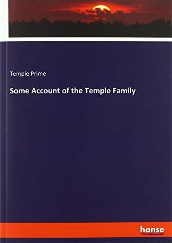 Some Account of the Temple Family