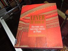 Lever de rideau : histoire des théâtres privés de Paris