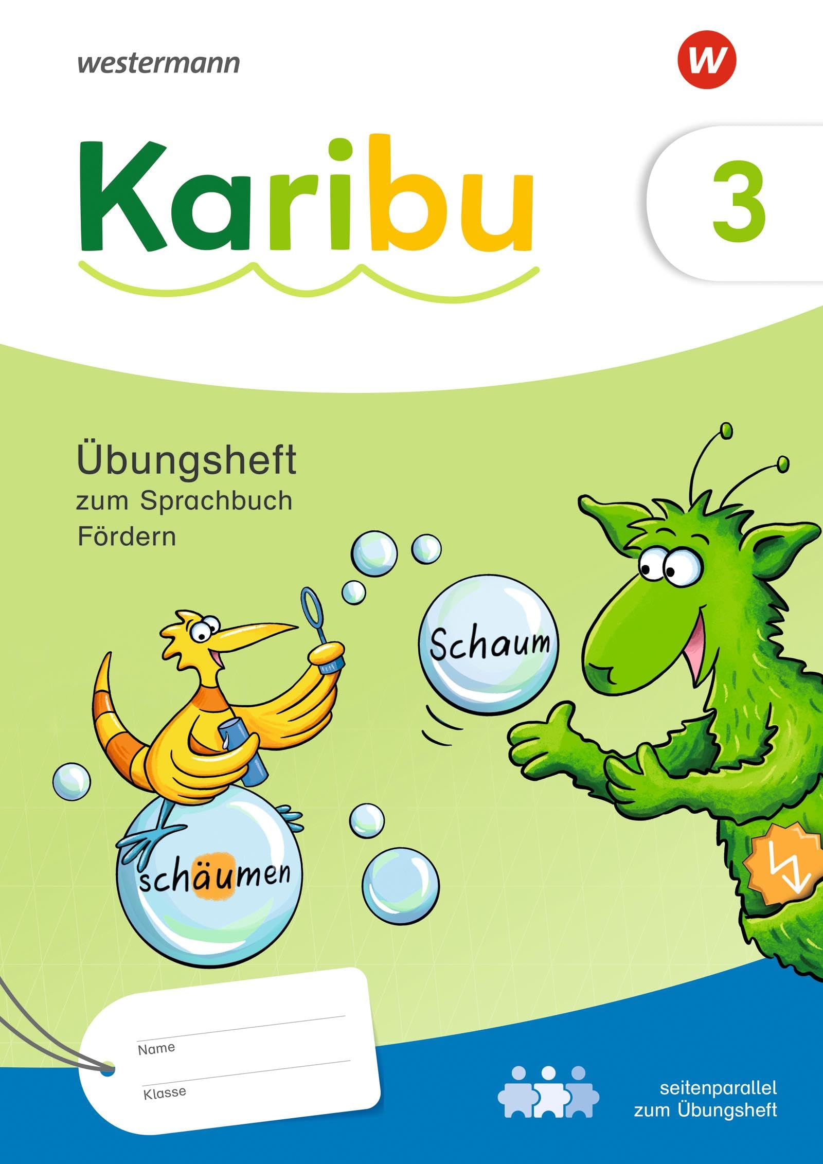 Karibu - Ausgabe 2024: Übungsheft Fördern 3 zum Sprachbuch zielgleich, seitenparallel zum Übungsheft zum Sprachbuch