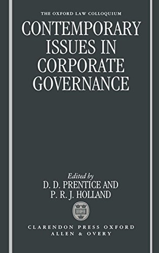 Contemporary Issues in Corporate Governance