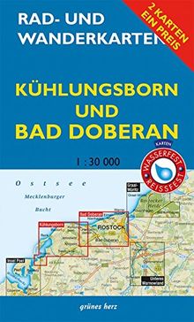 Rad- und Wanderkarten-Set: Kühlungsborn und Bad Doberan: Mit den Karten: Rerik, Kühlungsborn" und Bad Doberan, Warnemünde". Maßstab 1:30.000. Wasser- und reißfeste Karten.