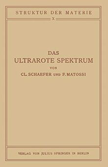 Das ultrarote Spektrum (Struktur der Materie in Einzeldarstellungen, 10, Band 10)