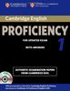 Cambridge English Proficiency 1 for Updated Exam Self-Study Pack (Student's Book with Answers and Audio CDs (2)): Authentic Examination Papers from Ca (Cpe Practice Tests)