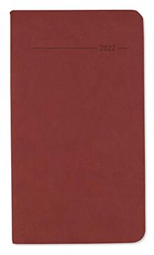 Taschenkalender Tucson rot 2022 - Büro-Kalender 9x15,6 cm - 1 Woche 2 Seiten - 128 Seiten - mit weichem Tucson-Einband - Alpha Edition