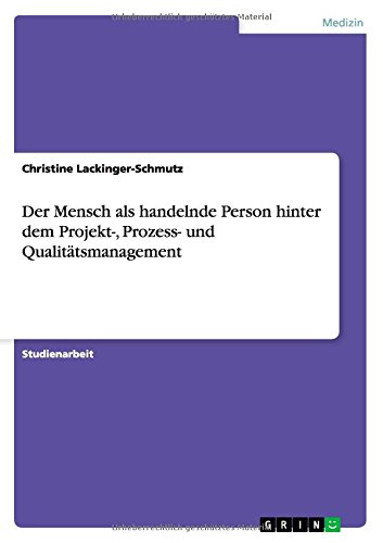Der Mensch als handelnde Person hinter dem Projekt-, Prozess- und Qualitätsmanagement