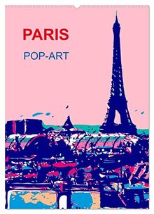 Paris pop-art (Wandkalender 2023 DIN A2 hoch), Calvendo Monatskalender