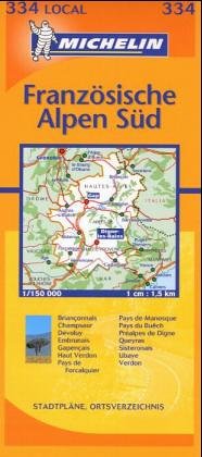 Französiche Alpen Süd (michelin Local France Maps)