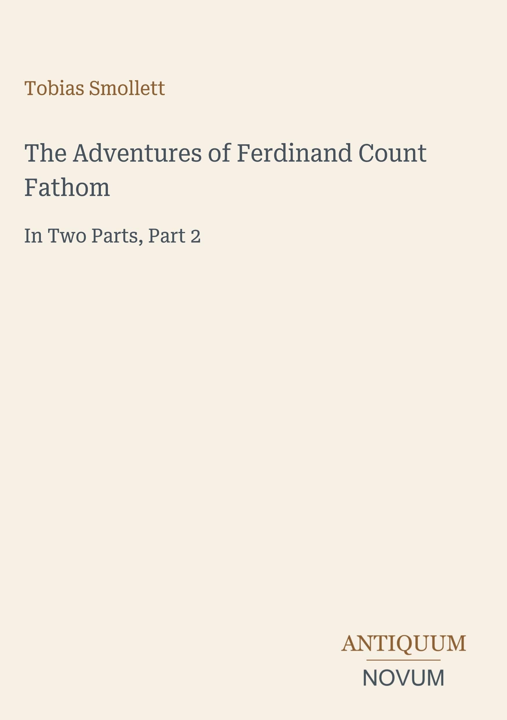 The Adventures of Ferdinand Count Fathom