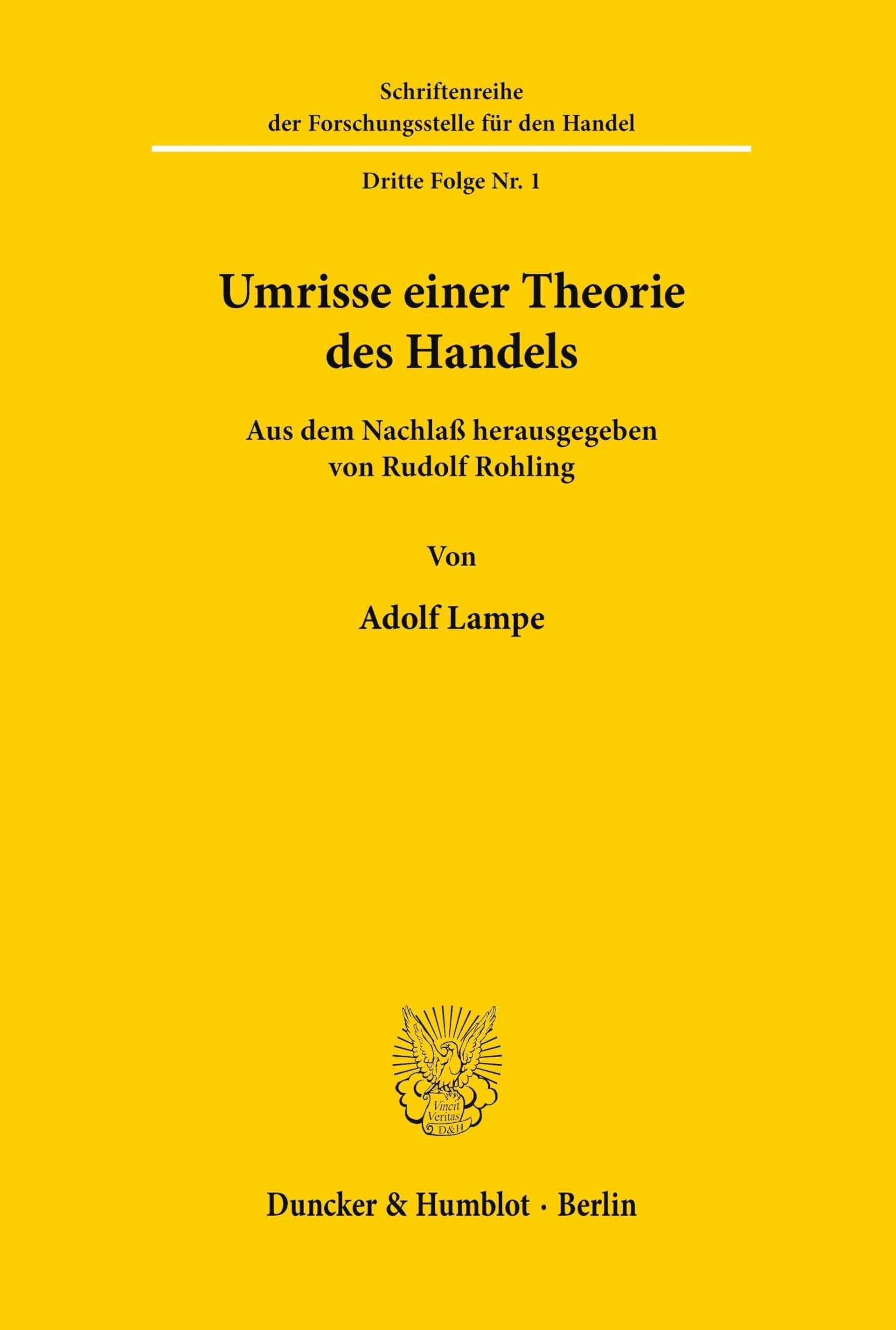 Umrisse einer Theorie des Handels.