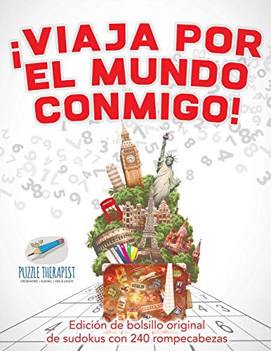¡Viaja por el mundo conmigo! | Edición de bolsillo original de sudokus con 240 rompecabezas