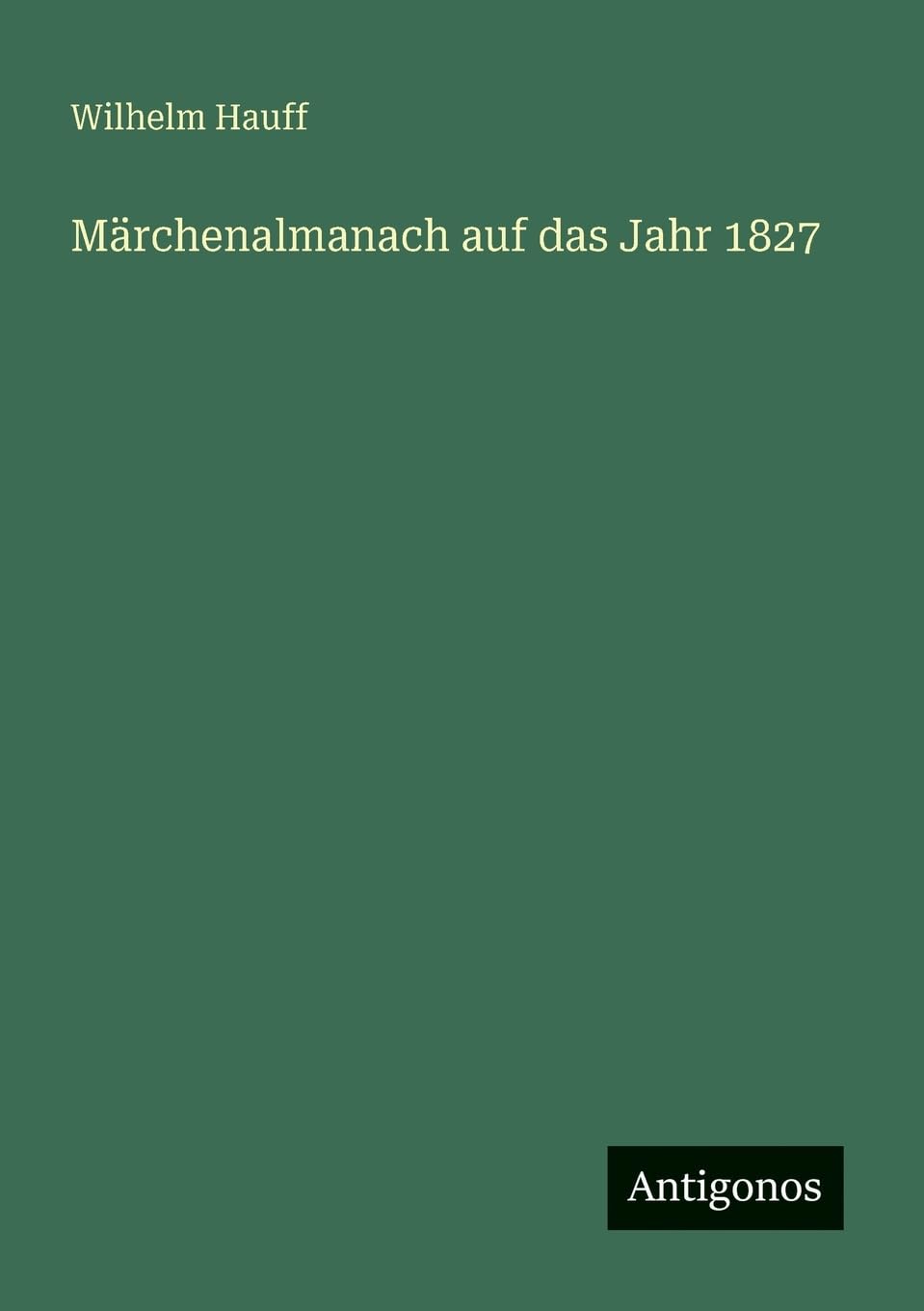 Märchenalmanach auf das Jahr 1827