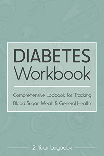 Journal Jungle Publishing Diabetes Workbook, 24-Month Diabetes Self Management Workbook (Contains Blood Sugar Log, Weight Loss Log, Nutrient Guide, Calorie Expenditure Table,