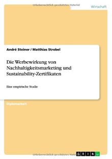 Die Werbewirkung von Nachhaltigkeitsmarketing und Sustainability-Zertifikaten: Eine empirische Studie