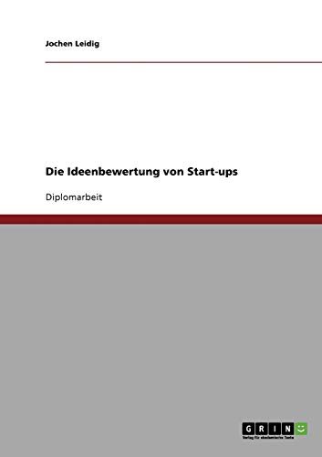 Die Ideenbewertung von Start-ups