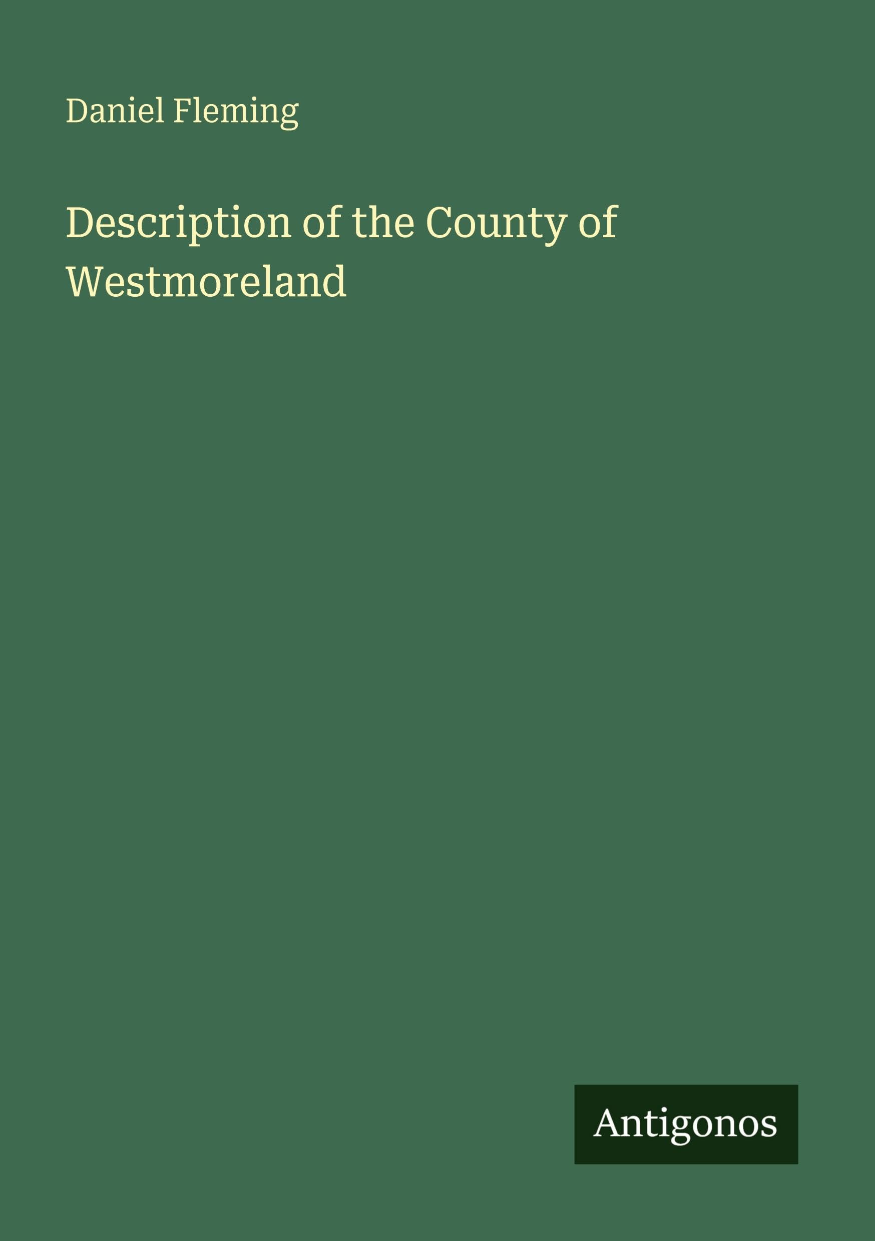 Description of the County of Westmoreland