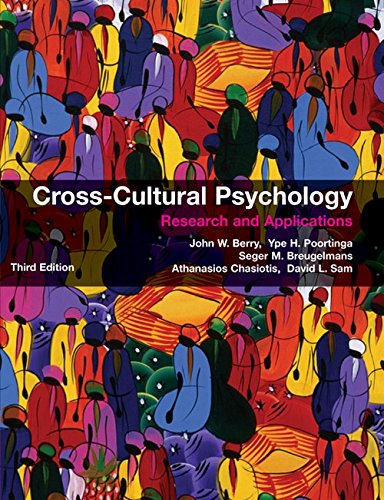 Berry, John W. Cross-Cultural Psychology, Research And Applications