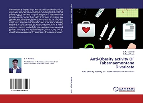 Anti-Obesity activity OF Tabernaemontana Divaricata: Anti obesity activity of Tabernaemontana divaricata