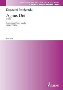 Agnus Dei: aus "Polnisches Requiem". gemischter Chor (SSAATTBB) a cappella. Chorpartitur. (Schott Kammerchor)