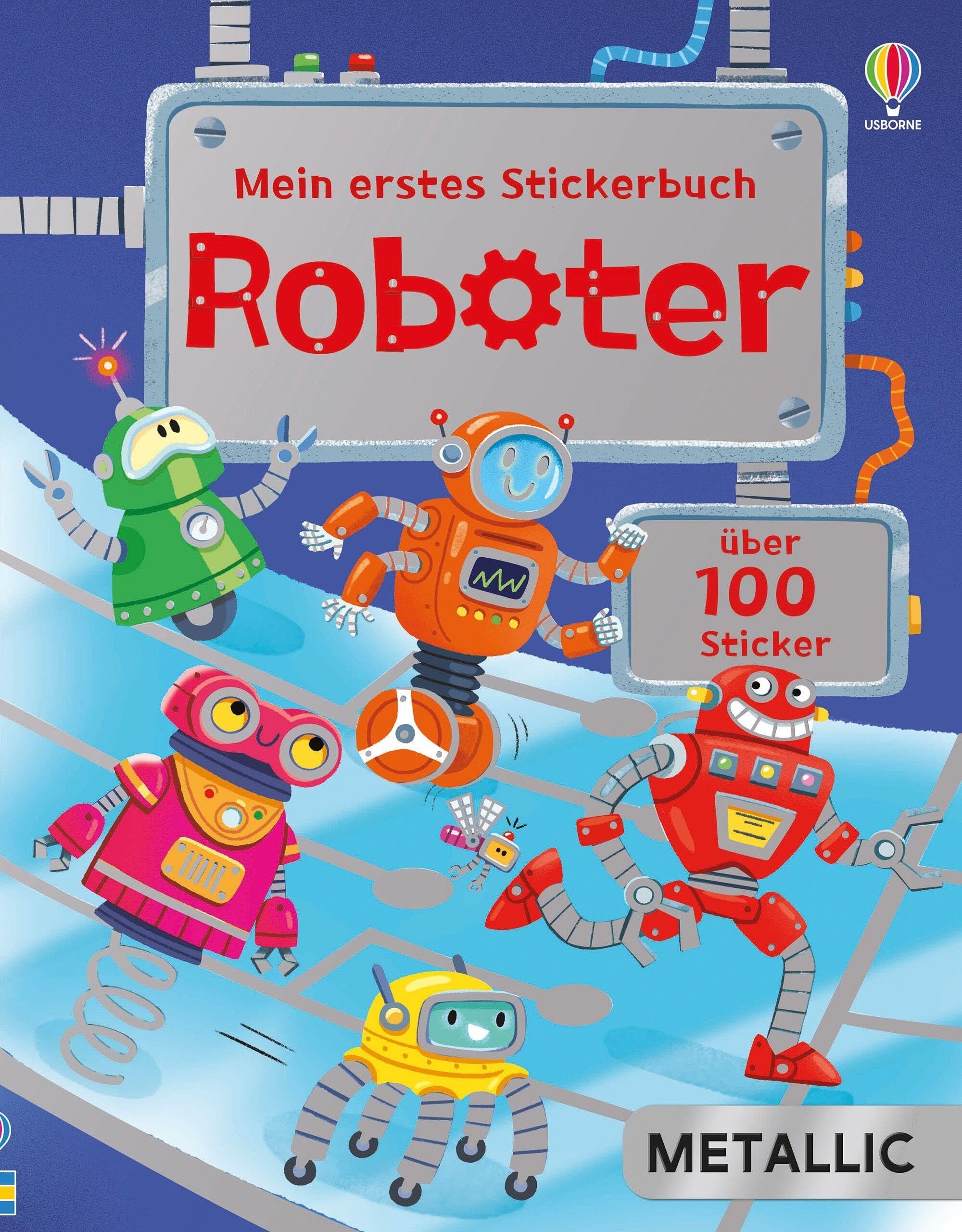 Mein erstes Stickerbuch METALLIC: Roboter