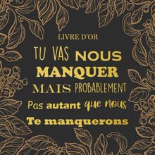 Livre D'or: Livre d'Or Souvenir pour un Collègue de Travail Femme Homme | Souvenir d’aurevoir pour un Collègue ou Chef | Cadeau de Depart Retraite Humoristique (21.5 X 21.5 cm)