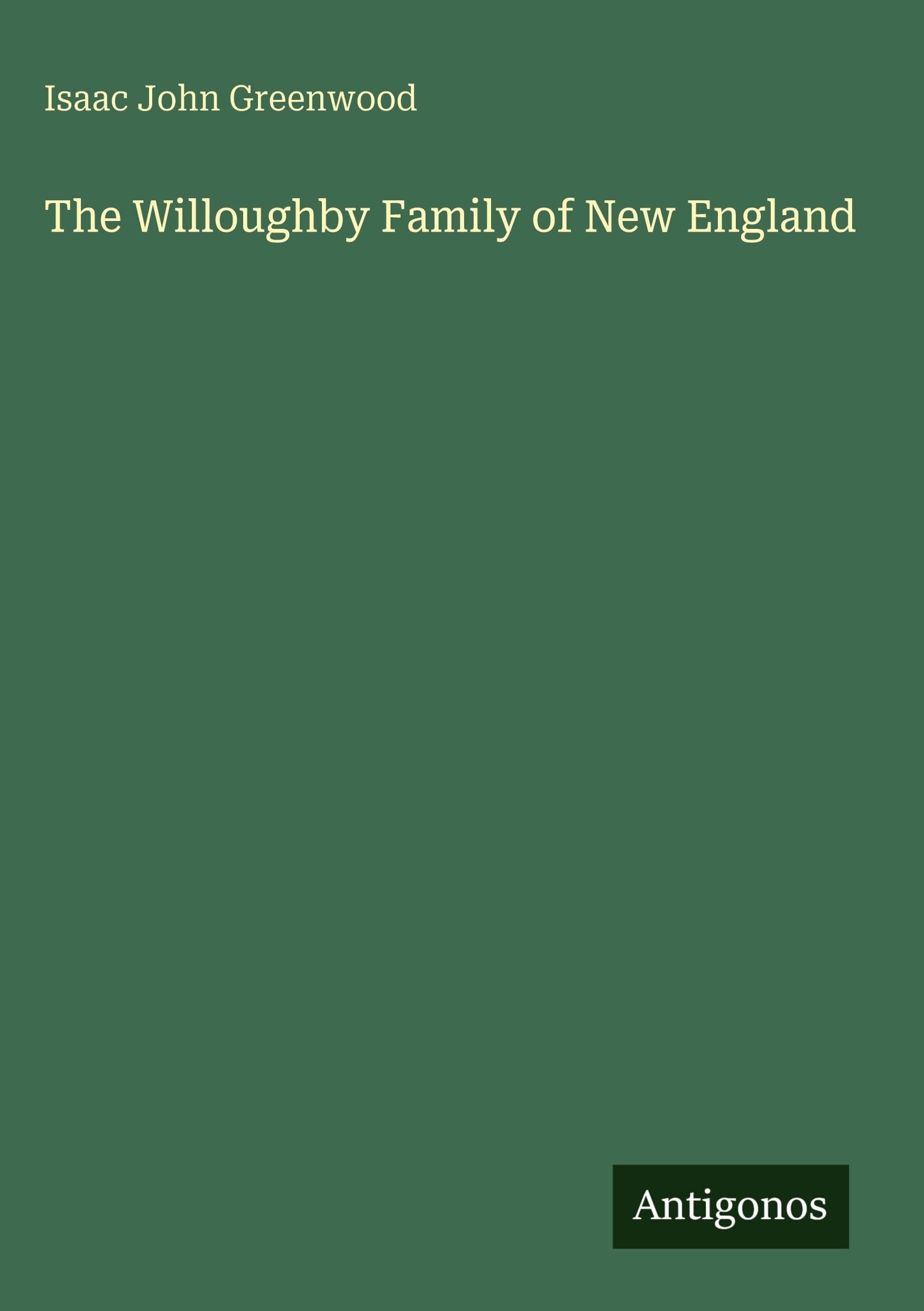 The Willoughby Family of New England
