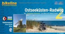 Ostseeküsten-Radweg 2: Mecklenburg-Vorpommern. Von Lübeck nach Ahlbeck/Usedom. Mit Rügen, 690 km, 1:50 000, GPS-Tracks Download, wetterfest/reißfest