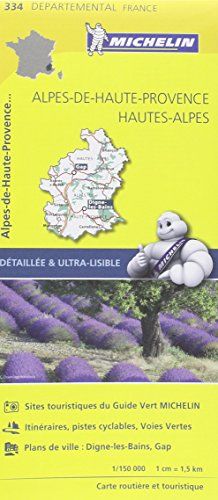 Carte Alpes-de-Haute-Provence, Hautes-Alpes Michelin