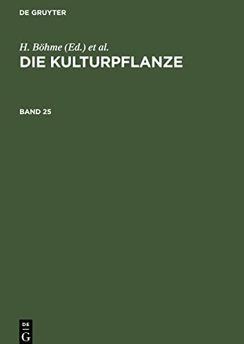 Die Kulturpflanze, Band 25, Die Kulturpflanze Band 25