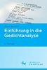 Einführung in die Gedichtanalyse (Lehrbuch)