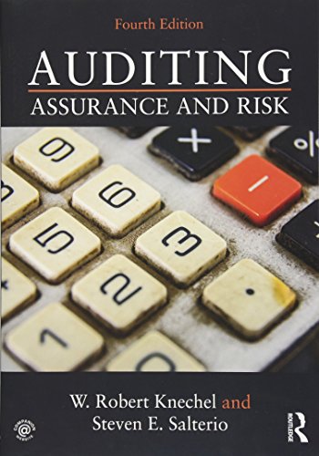 Knechel, W. Robert (University of Florida, Usa) Auditing, Assurance And Risk (Tayl01)